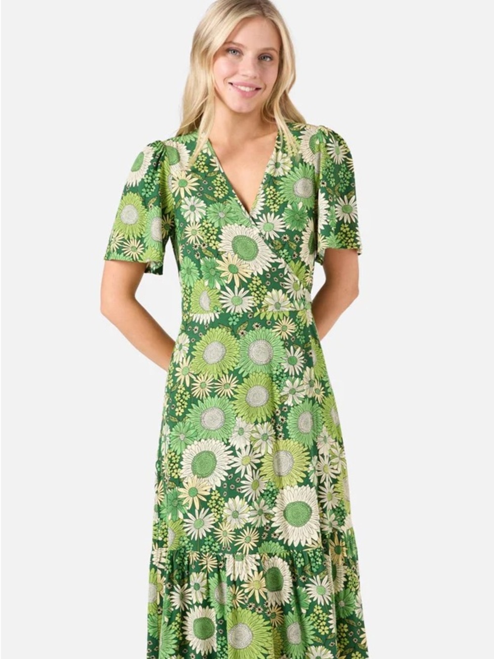 Princess Highway Viva Floral Wrap Dress Summer Dangerfield ModCloth